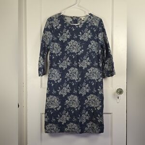 Gap Floral Denim Dress 6